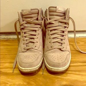 Nike gray wedge sneakers size 7